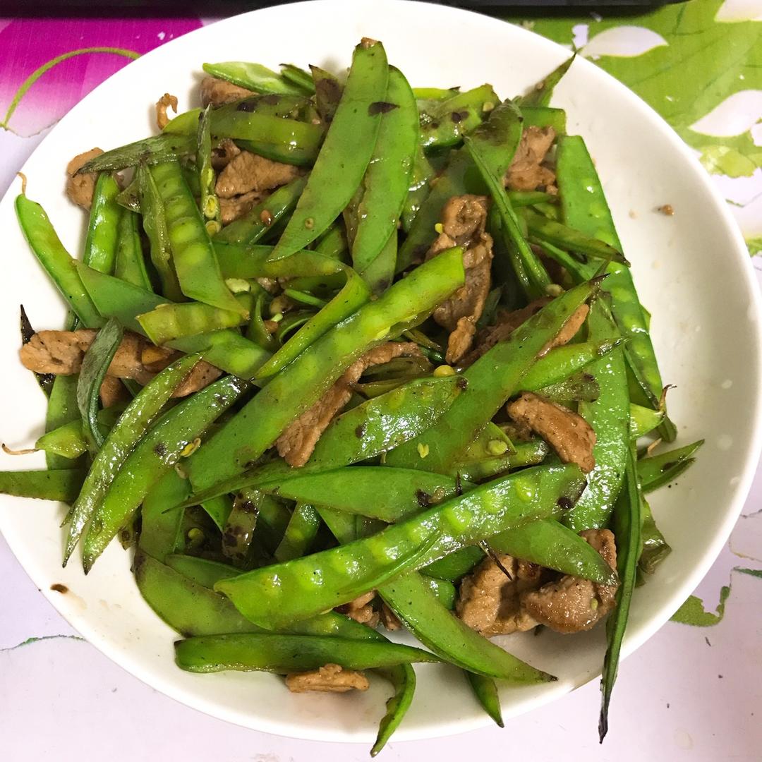 荷兰豆炒肉