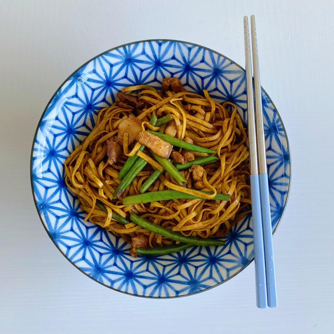 地道老北京扁豆焖面 豆角焖面 太好吃小心吃撑哦