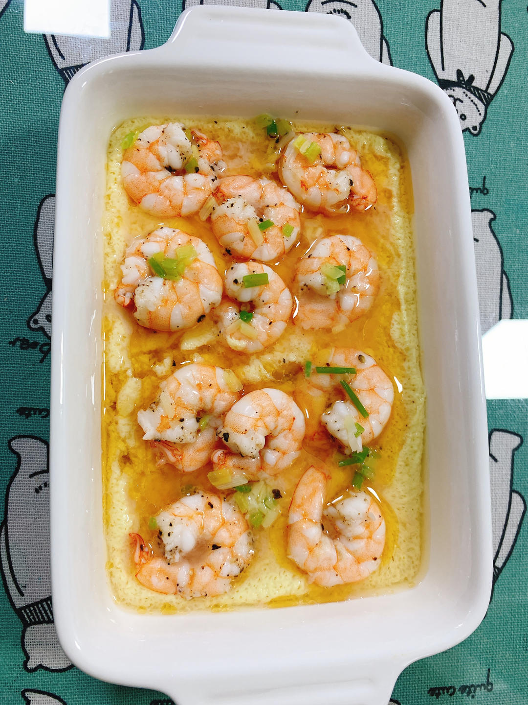 滑嫩的虾仁蛋羹