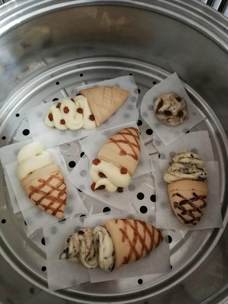 （原创）孩子爱不释手吃完还想要的冰激凌蔓越莓馒头