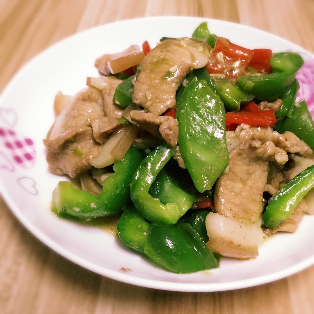 青红椒五花肉