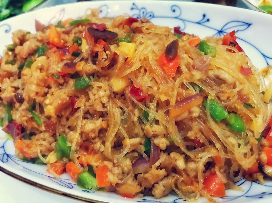 肉末炒粉丝
