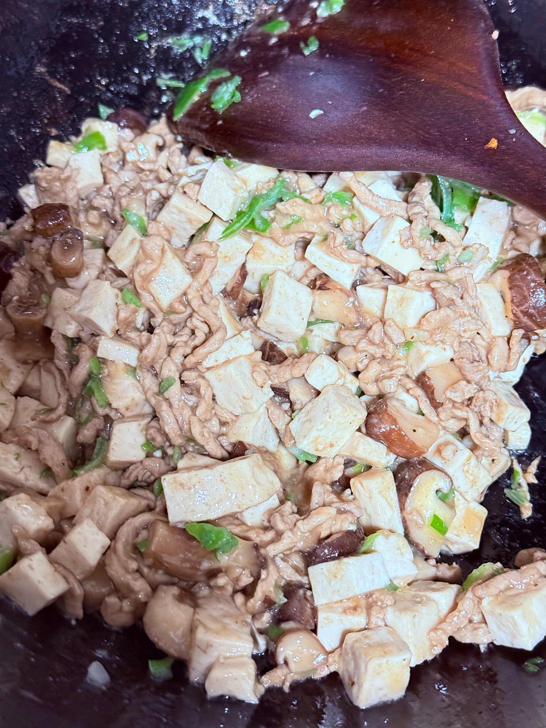超级下饭的香菇肉沫豆腐