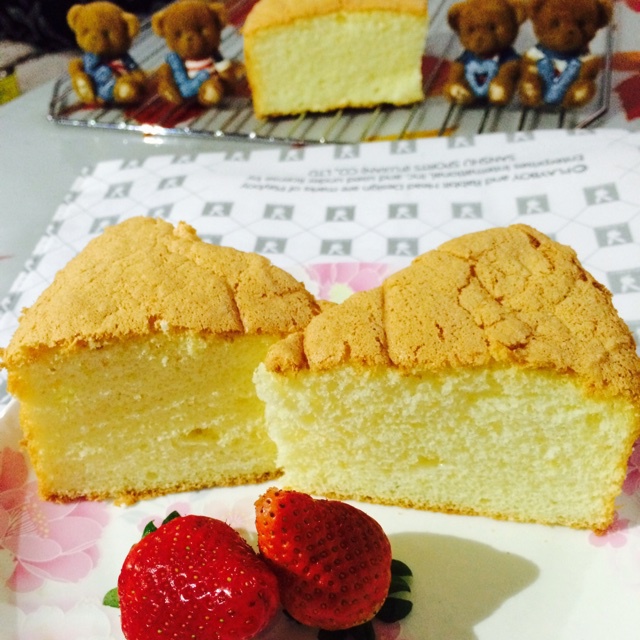 超好记八寸戚风蛋糕（后蛋法）