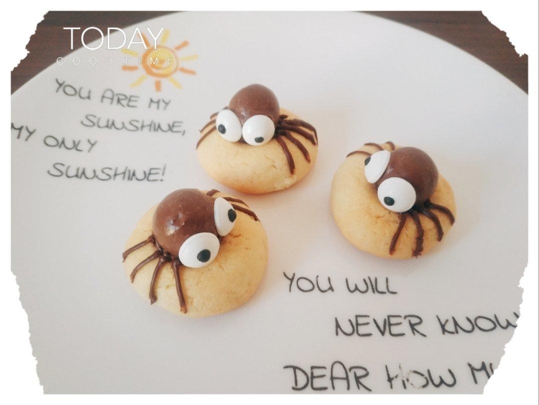 万圣节卡通蜘蛛饼干