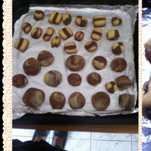 双色小棋格饼干