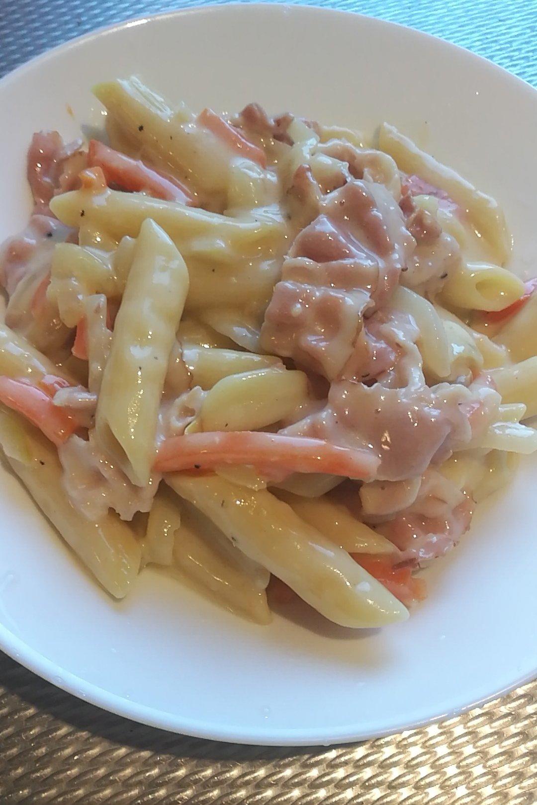 超简单的奶汁培根意面Carbonara