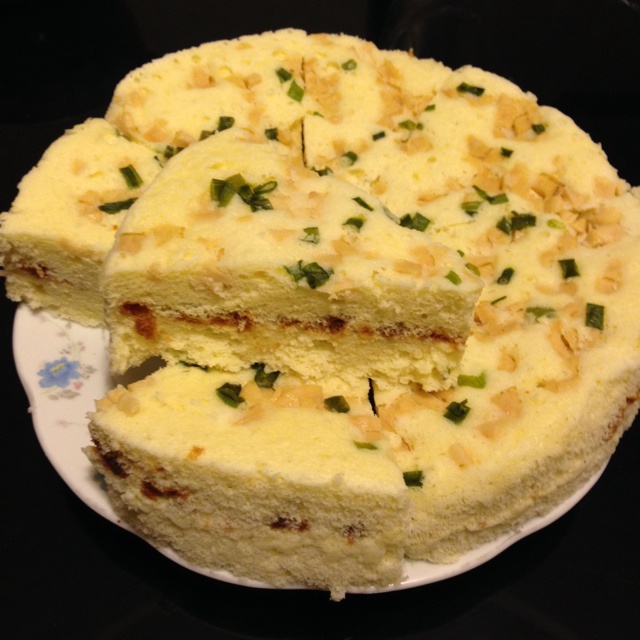 海苔肉松蒸蛋糕