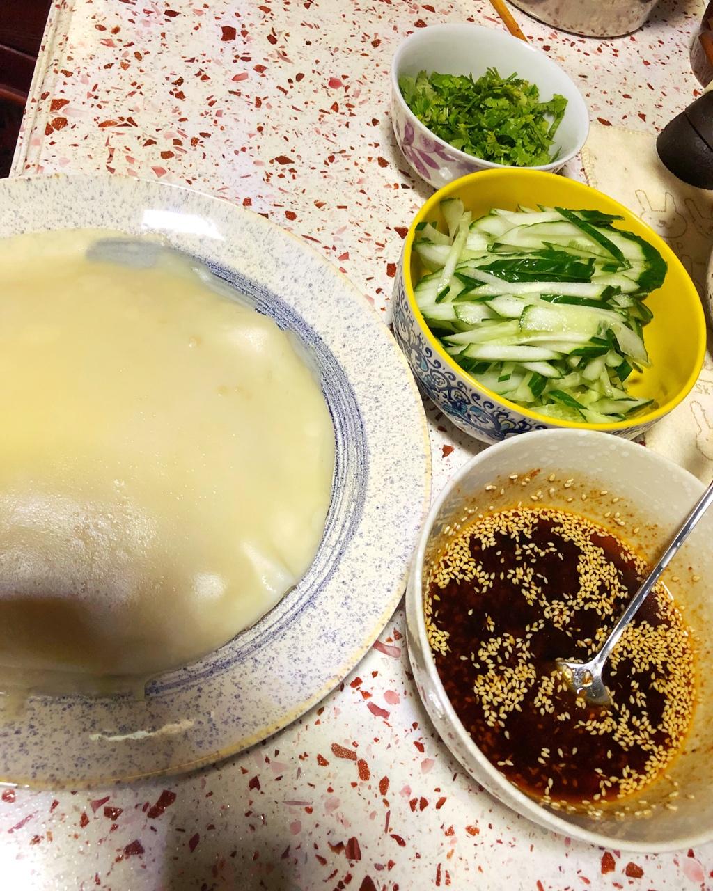 自制凉皮（含洗面、不洗面两种方法）