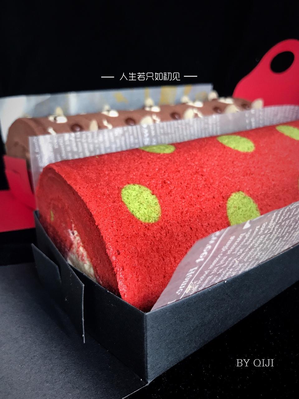 花纹图案蛋糕卷