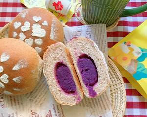 ＂薇甜＂黑麦酸奶紫薯软欧包的做法 步骤13