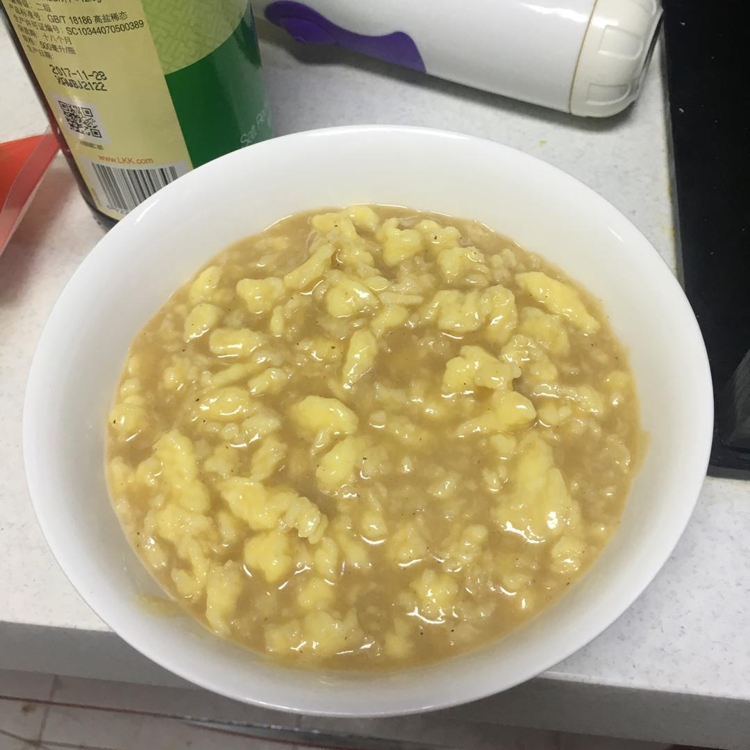 教你不用水搅面的疙瘩汤