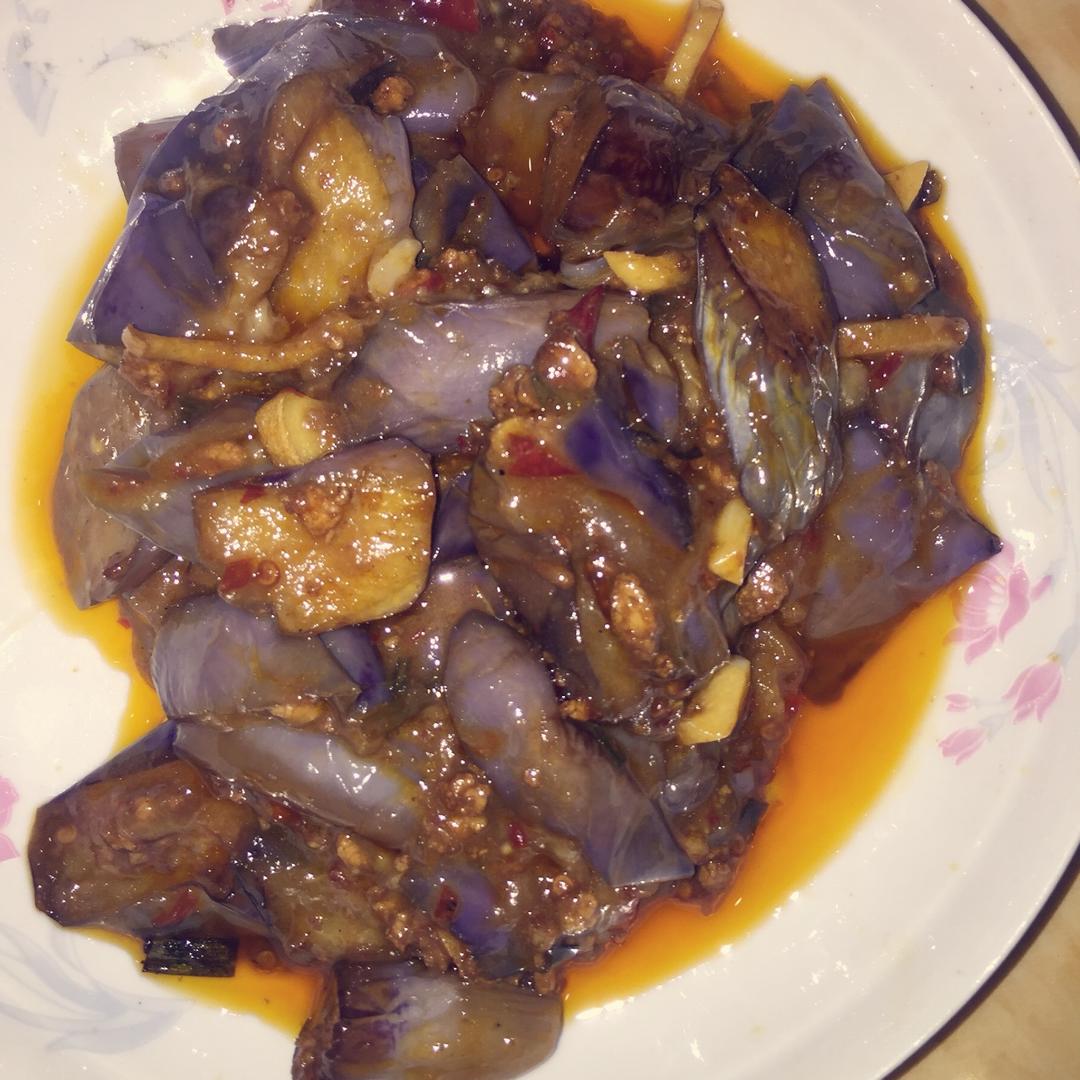 红烧肉沫茄子