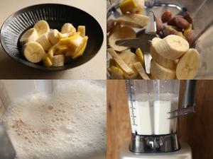 【我的破壁主张】给父母－蜂蜜杏仁香蕉奶的做法 步骤2