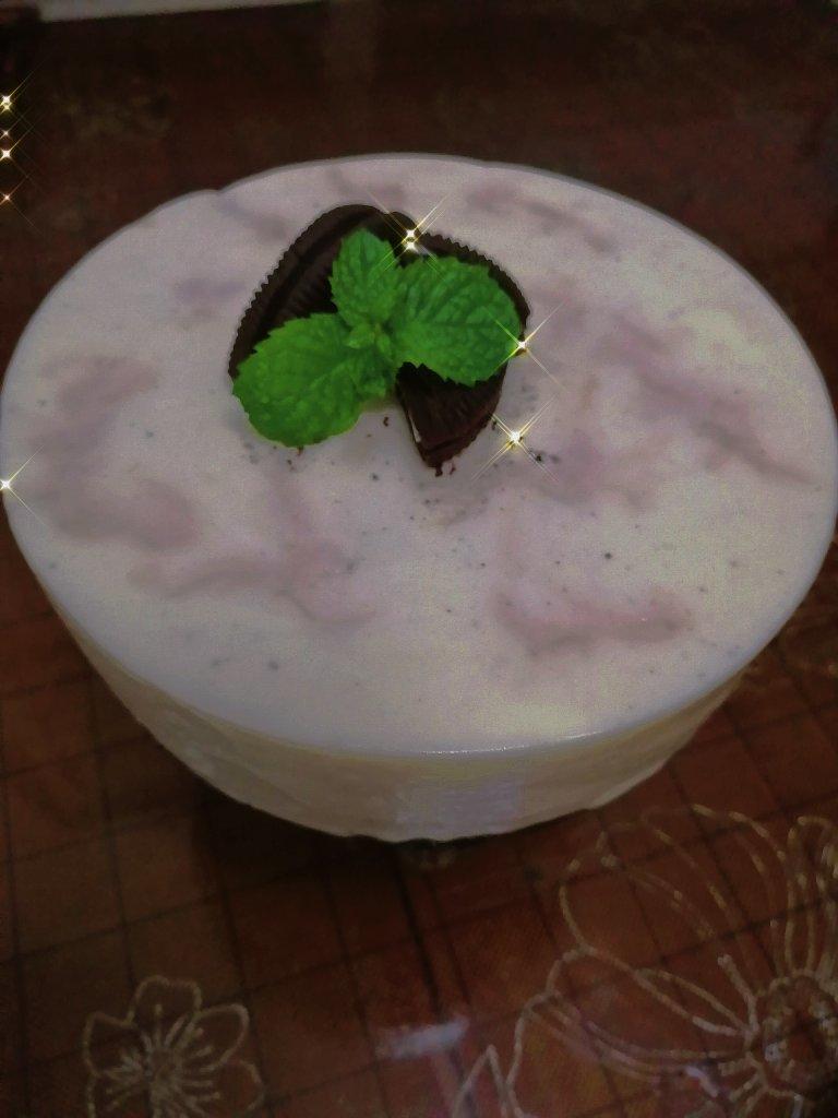 无烤箱.奥利奥酸奶慕斯蛋糕🍰（六寸）家庭简易版.