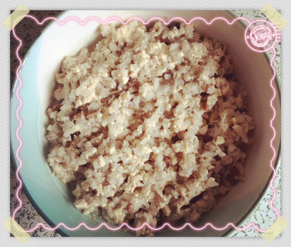 蒸豆腐饼