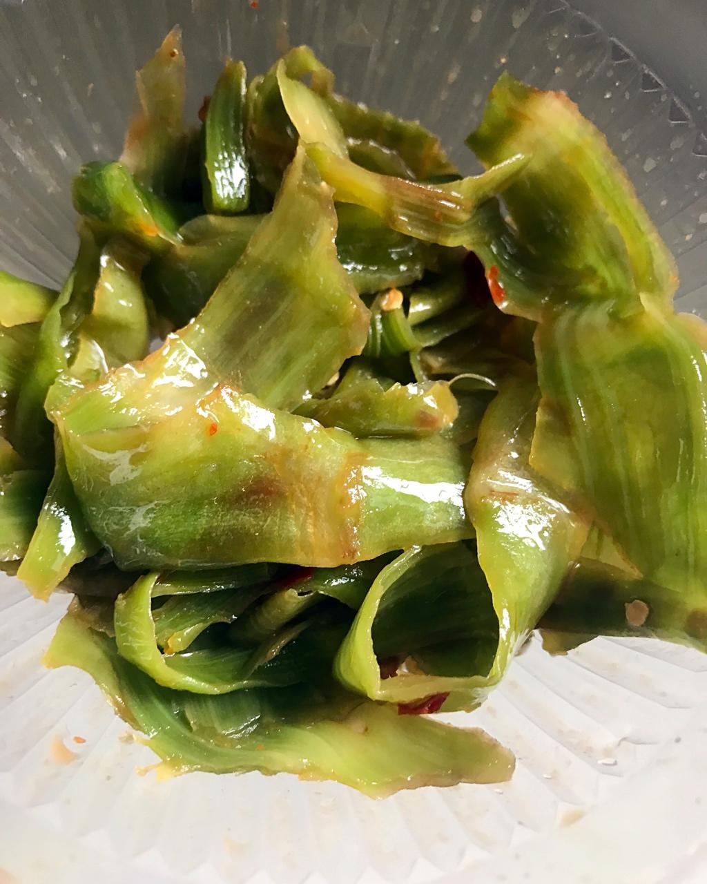 作品 豌豆汤圆做的2018年10月13日 自制凉拌莴笋皮～ 莴笋丝炒了好