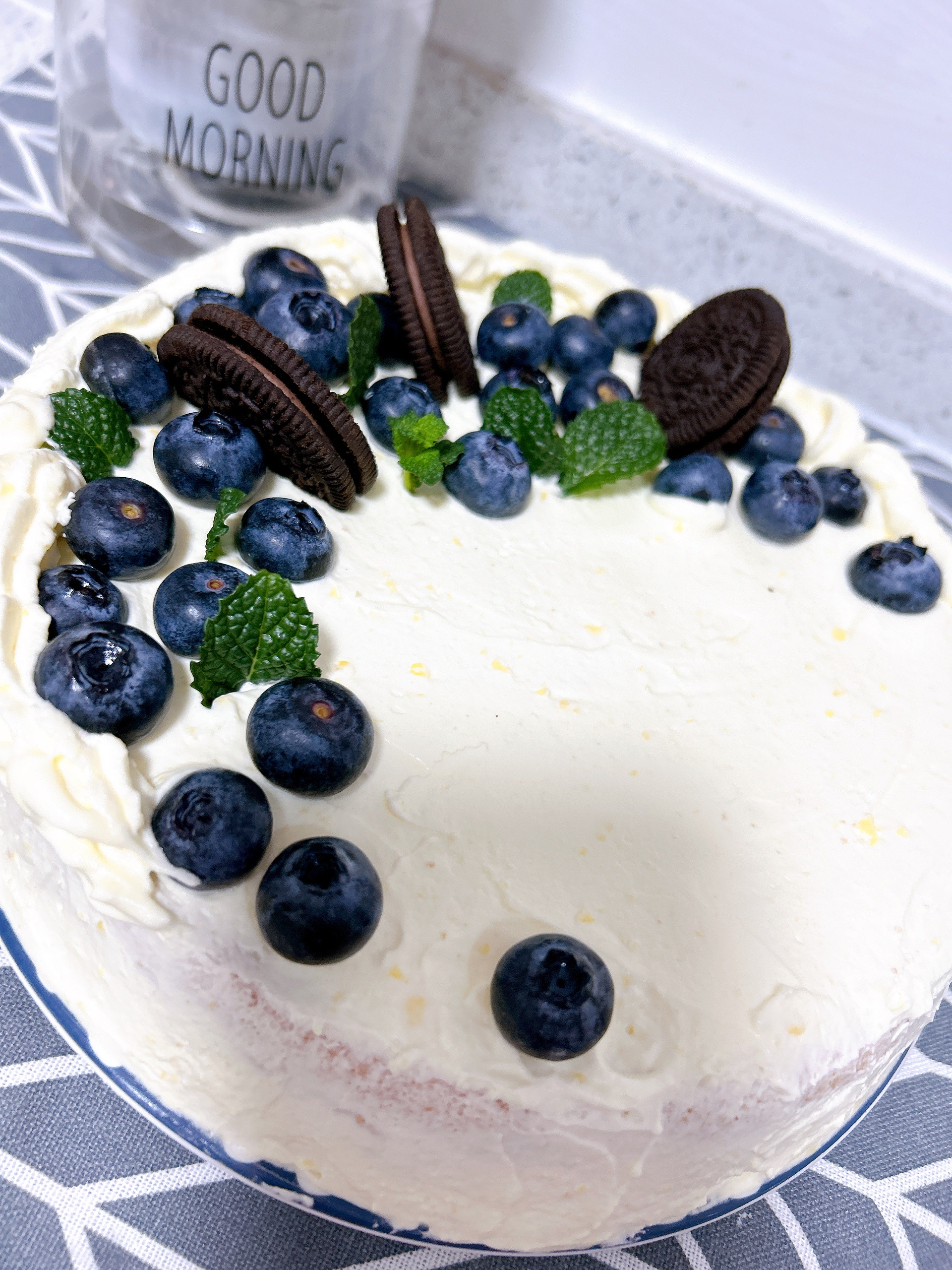 8寸蓝莓奶油蛋糕的做法 步骤15