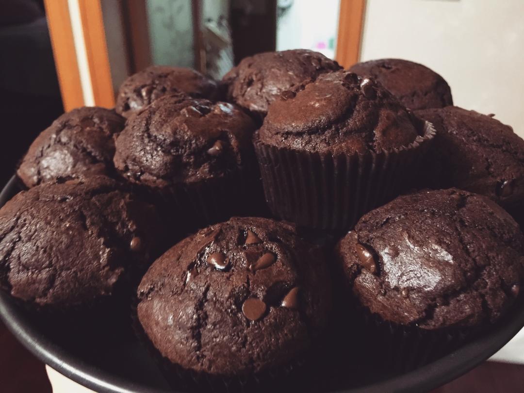 浓郁巧克力马芬