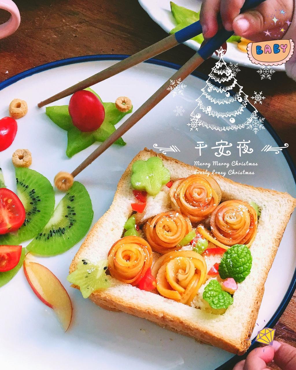 苹果玫瑰吐司