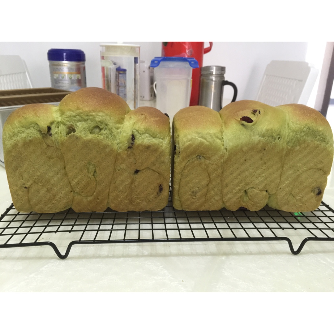 波兰酵头抹茶蔓越梅酸奶吐司
