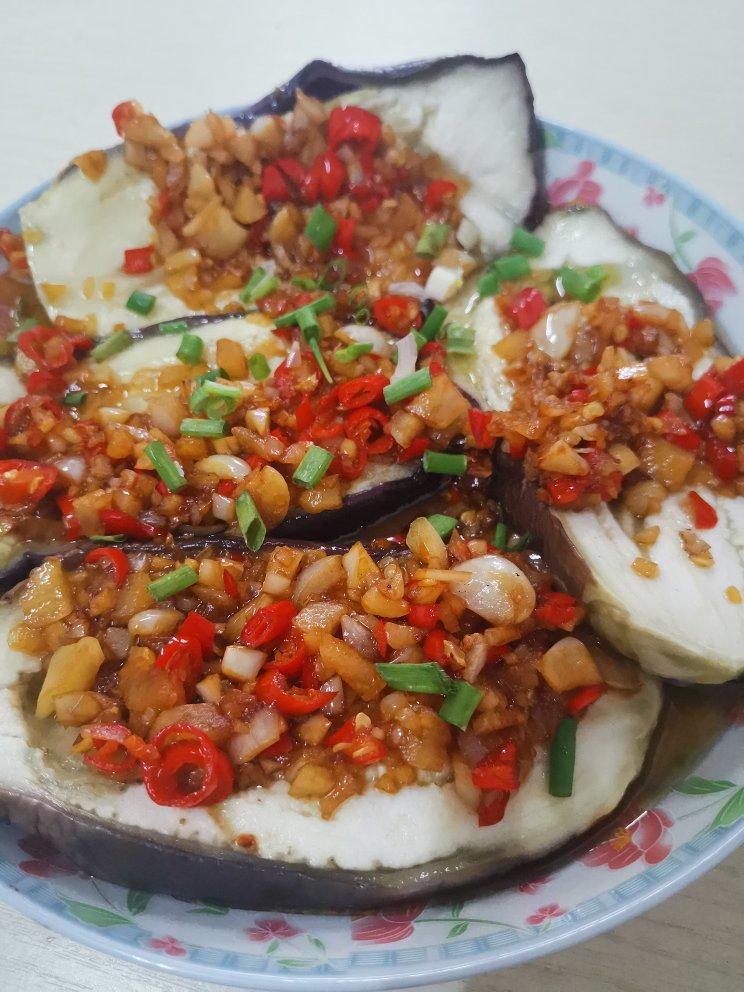 超级下饭的飘香剁椒蒜蓉蒸茄子🍆