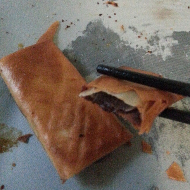 黄芽菜肉丝春卷