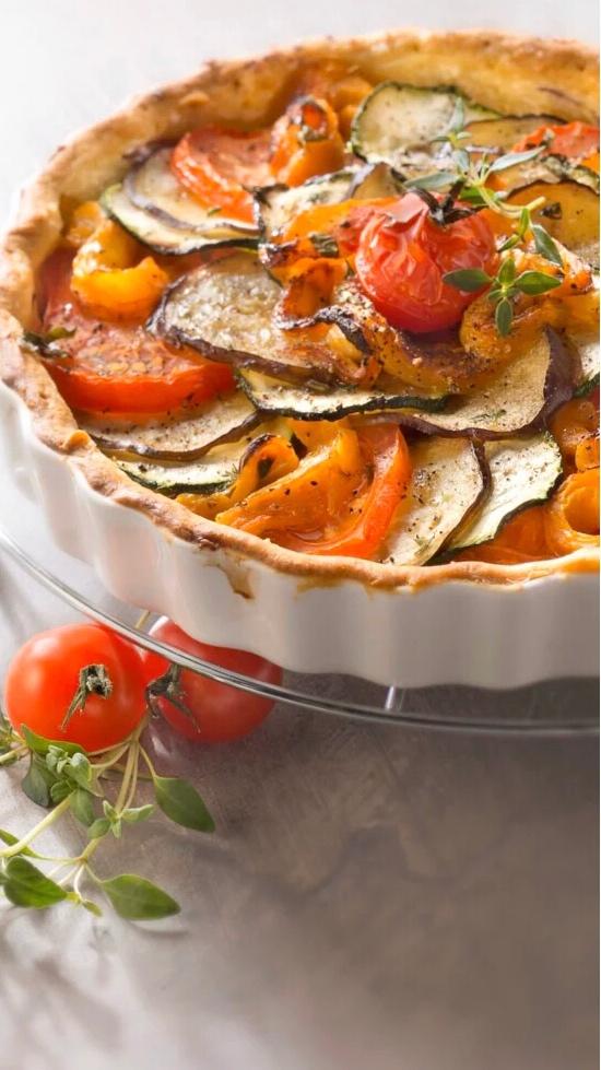 简单好吃又好看的蔬菜挞Tarte aux légumes