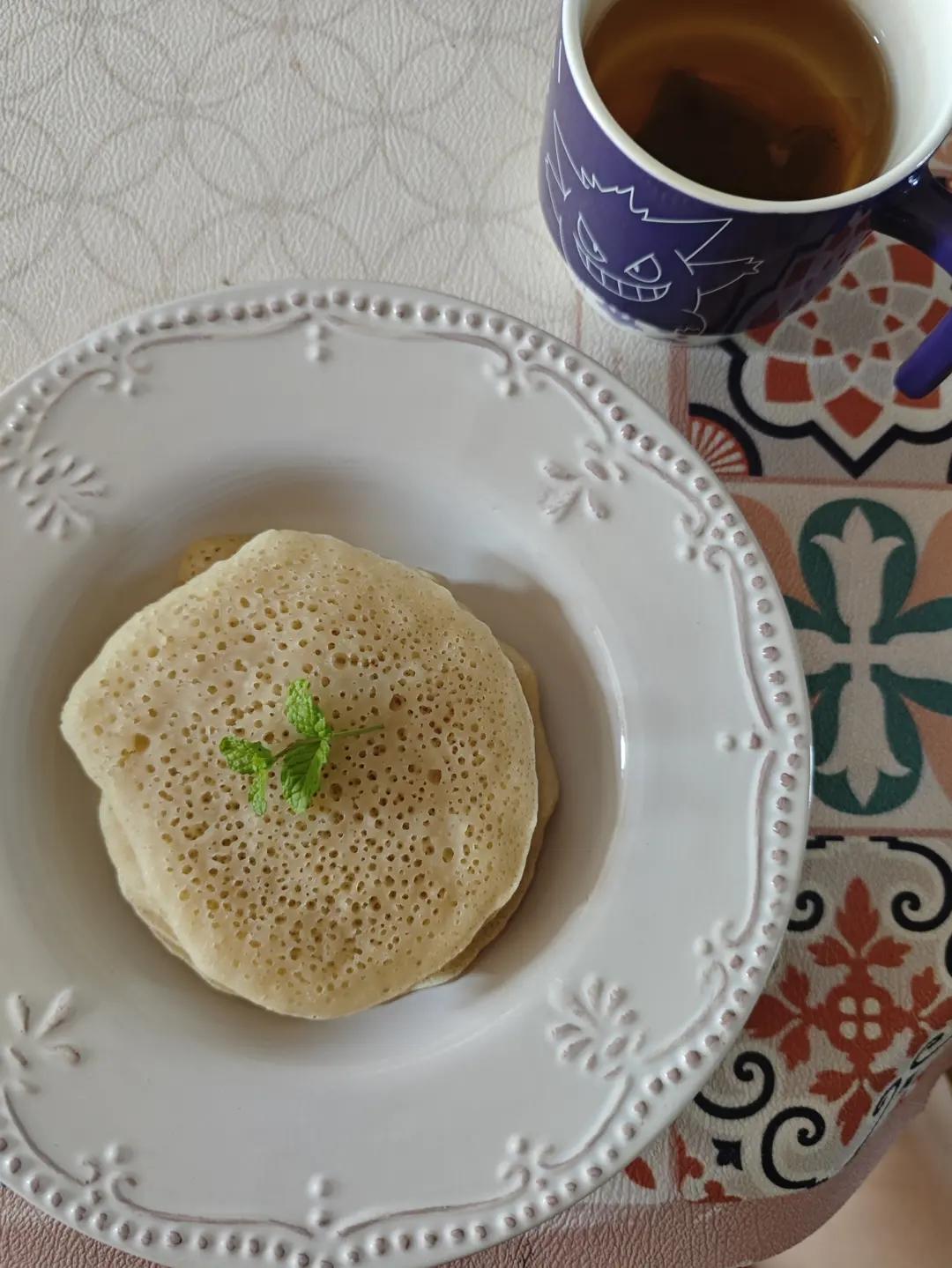 Semolina Pancakes 北非摩洛哥煎饼【纯素】