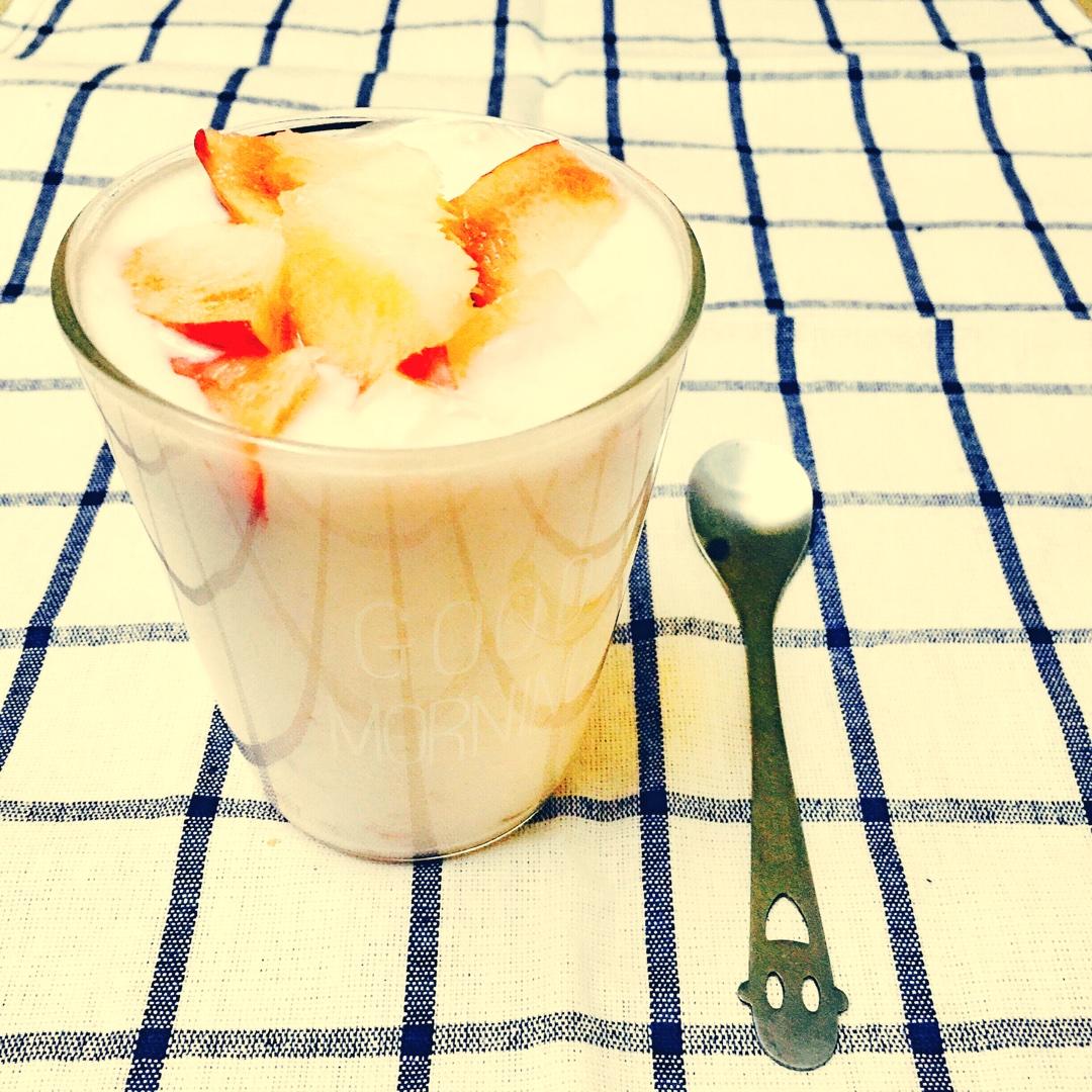 水蜜桃酸奶的做法