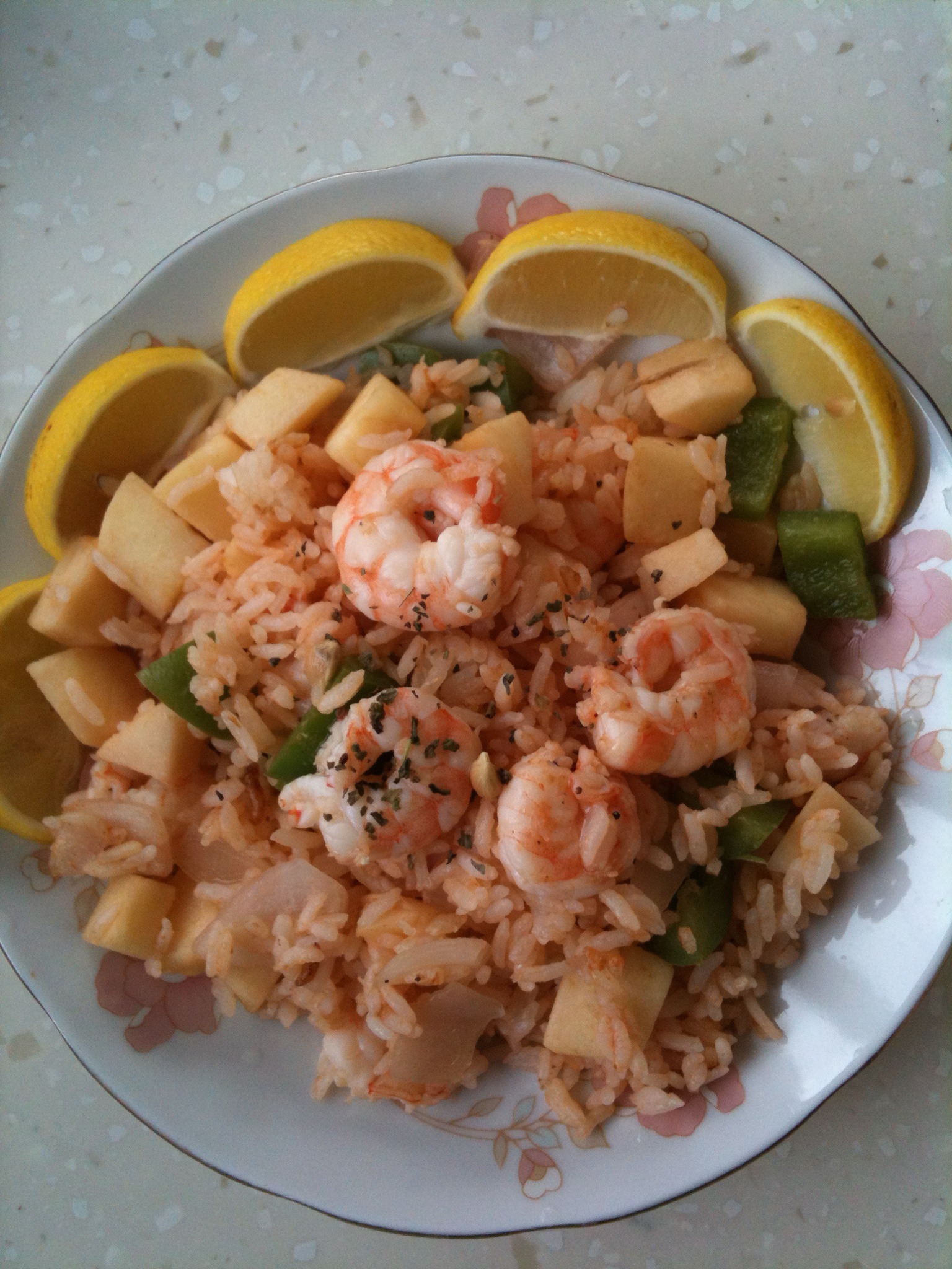 芒果虾仁炒饭