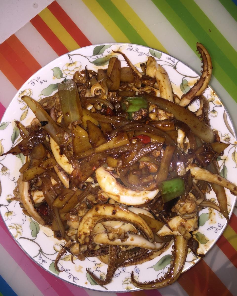 好吃到哭的土豆鱿鱼须