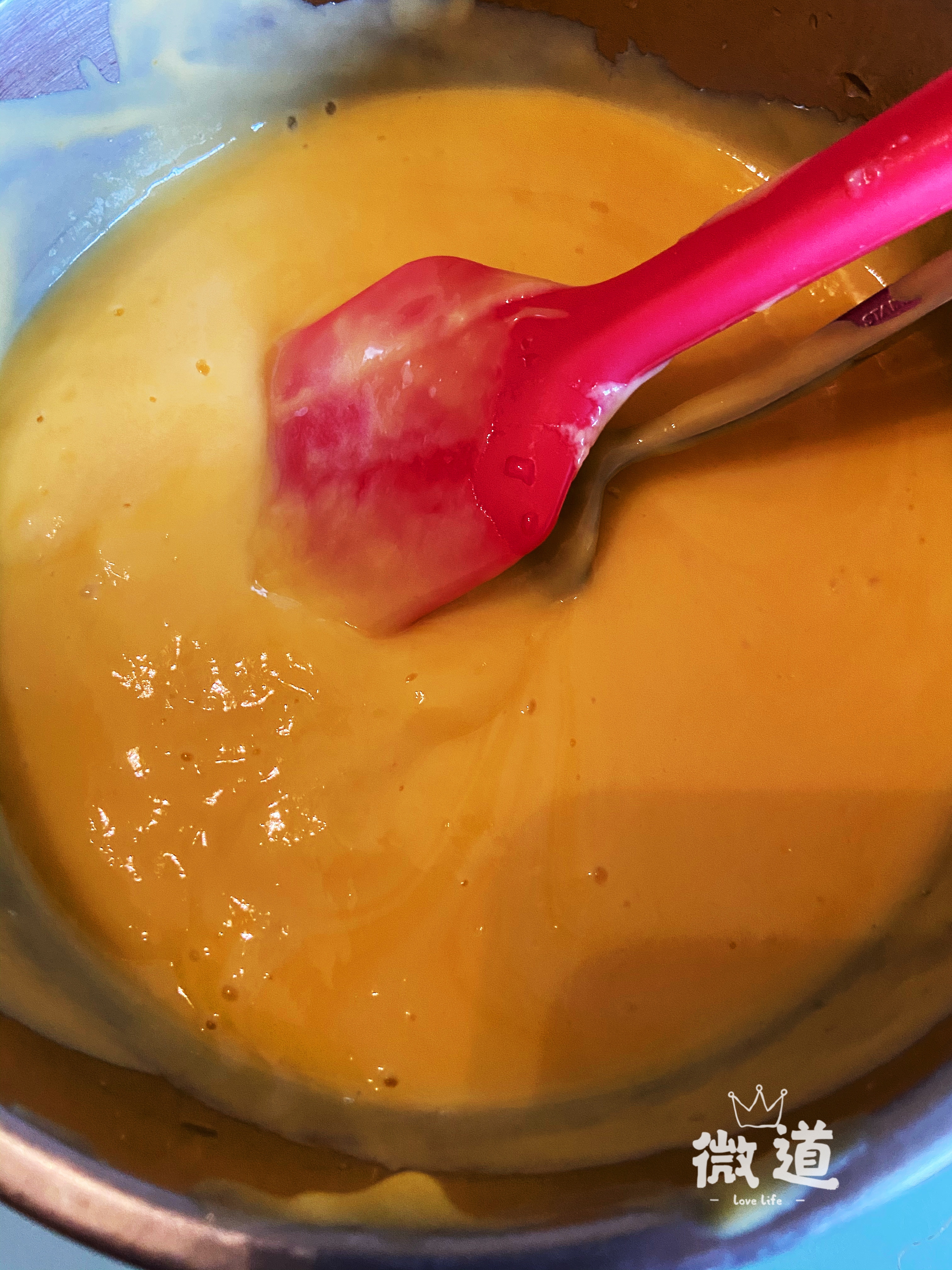 芒果酸奶布丁蛋糕的做法 步骤9