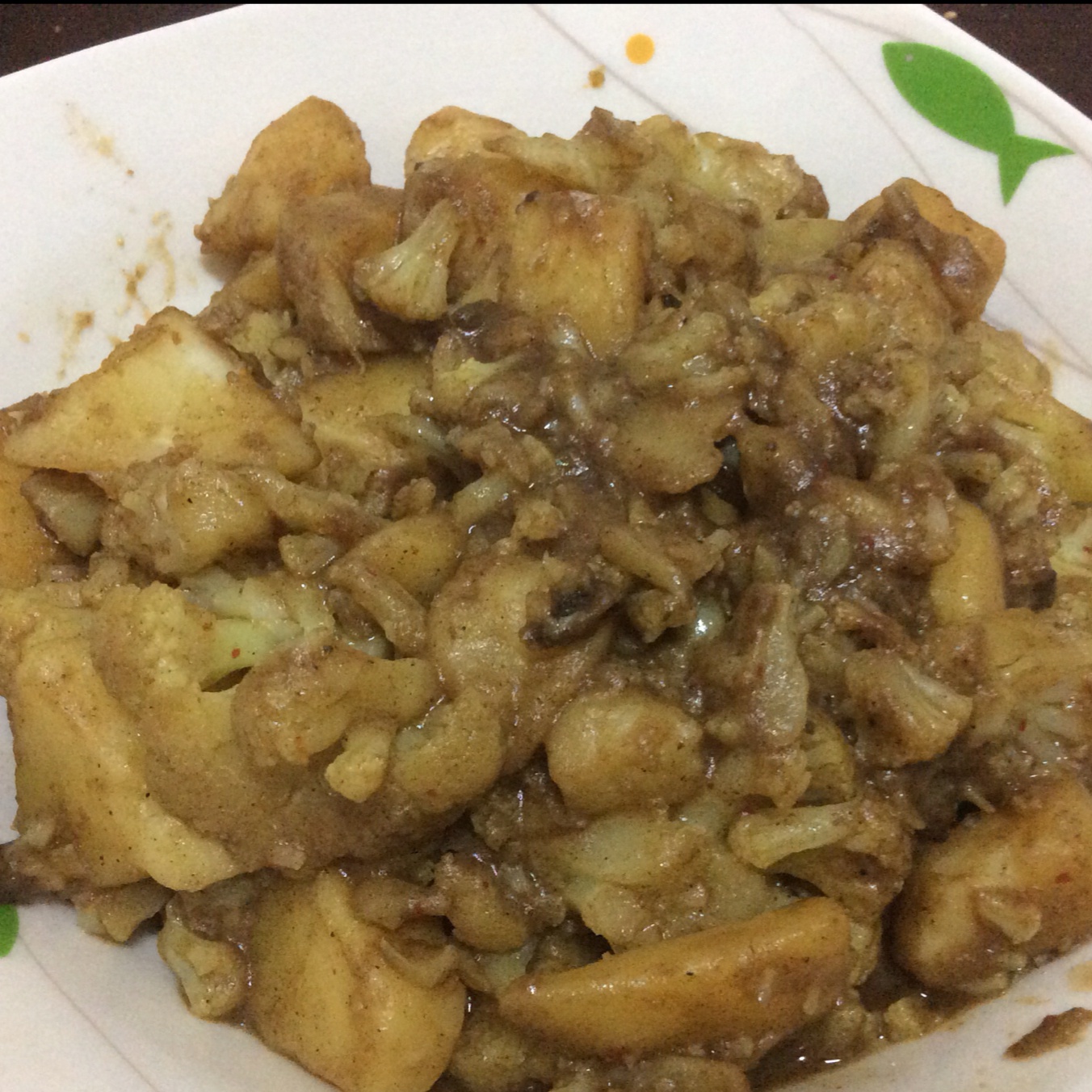 咖喱土豆花菜