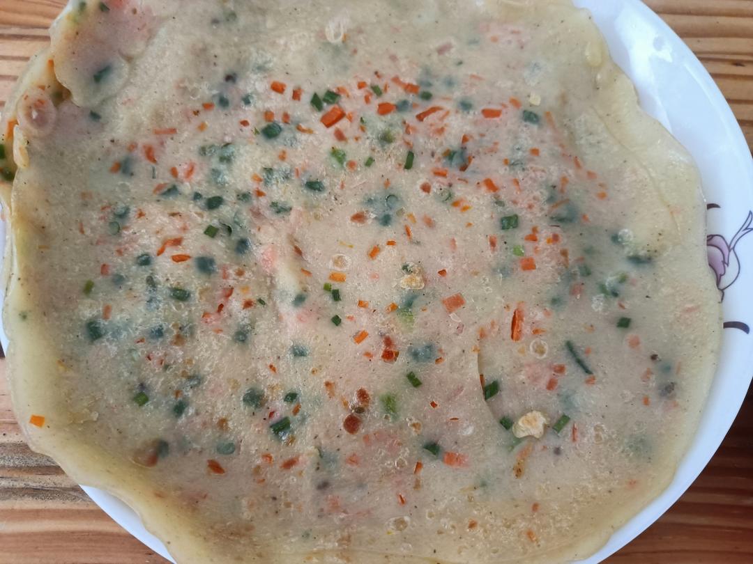 简单快手蔬菜鸡蛋煎饼