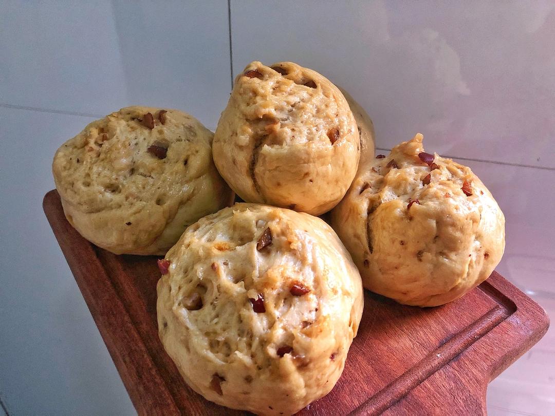 新手也能爆开花的老面红糖大枣开花馒头（泡打粉版or无泡打粉版）