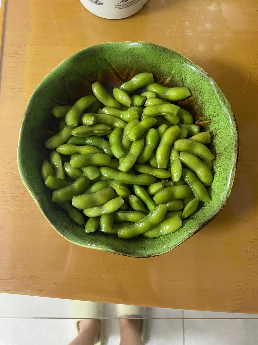 煮毛豆—不会变色版