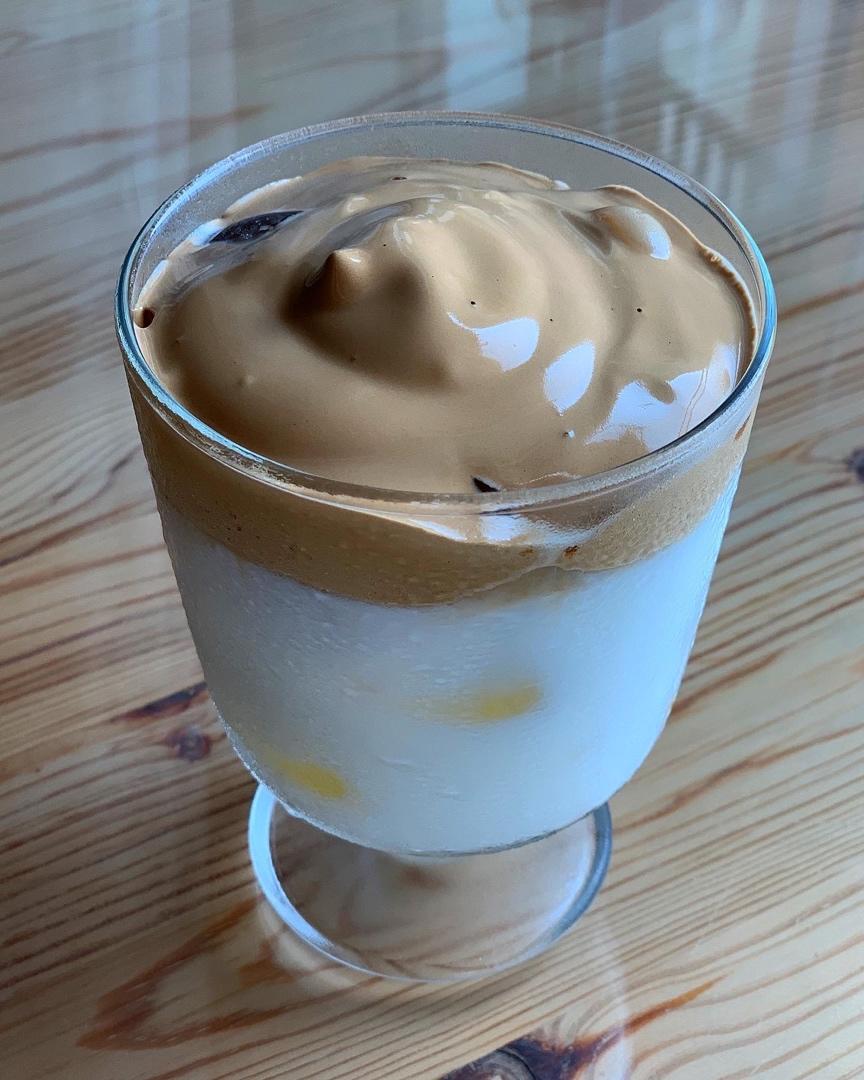 快手 焦糖泡沫咖啡400次咖啡 dalgona coffee