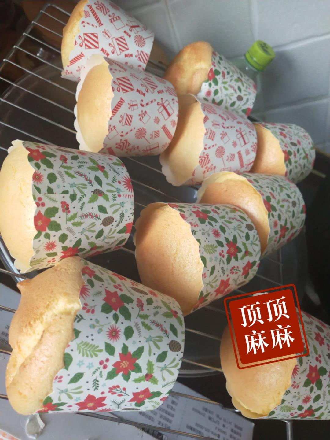 纸杯蛋糕 8寸戚风蛋糕的量