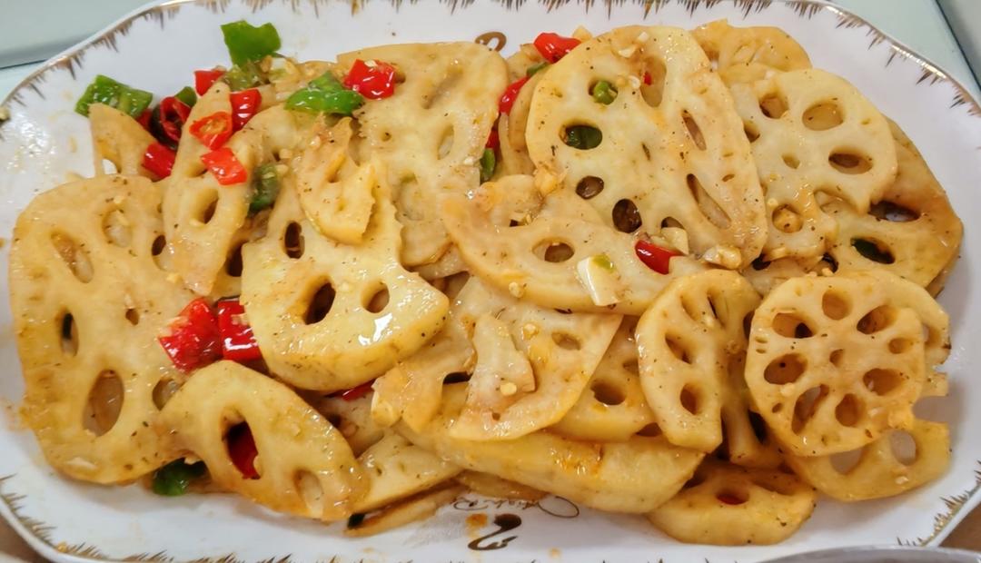 酸辣脆爽的凉拌藕片，开胃下饭，灵魂吃法