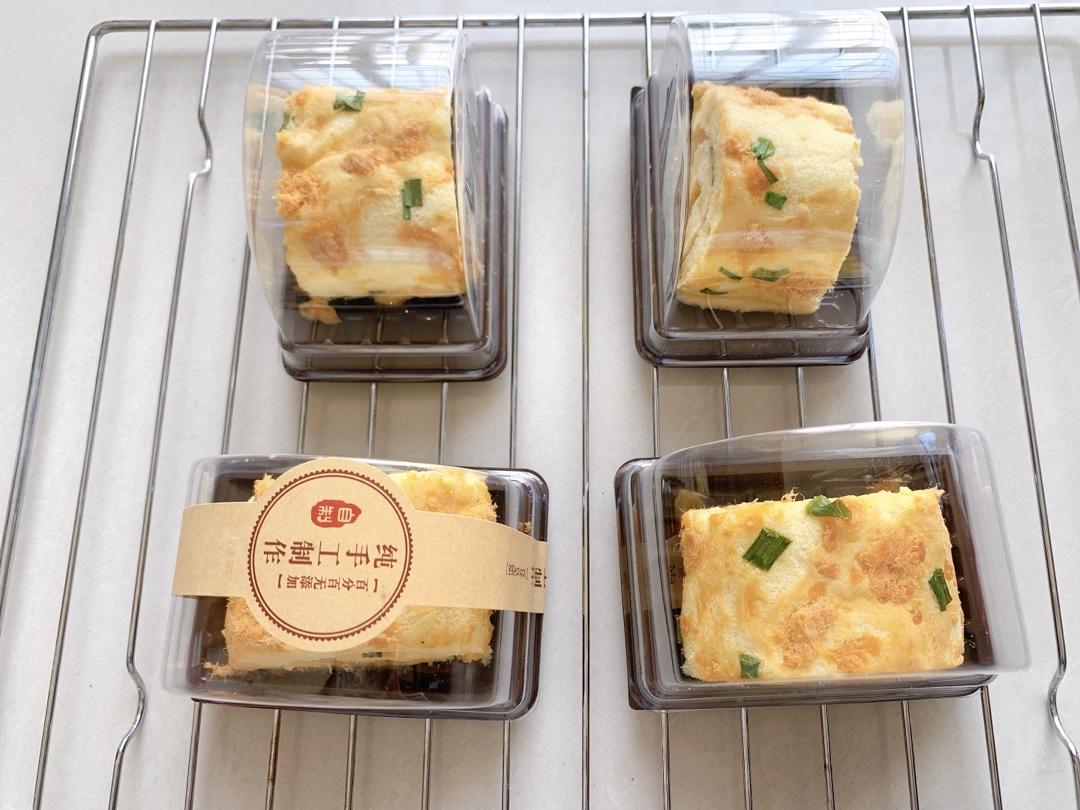 🔥好吃 柔软的香葱肉松蛋糕卷（4蛋）