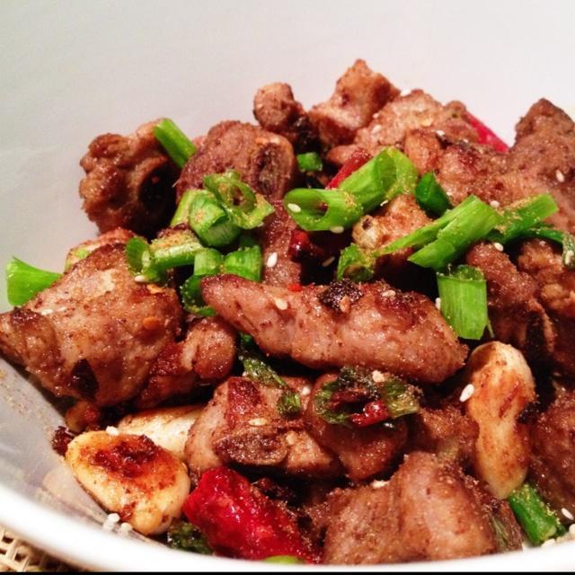 干煸排骨的做法