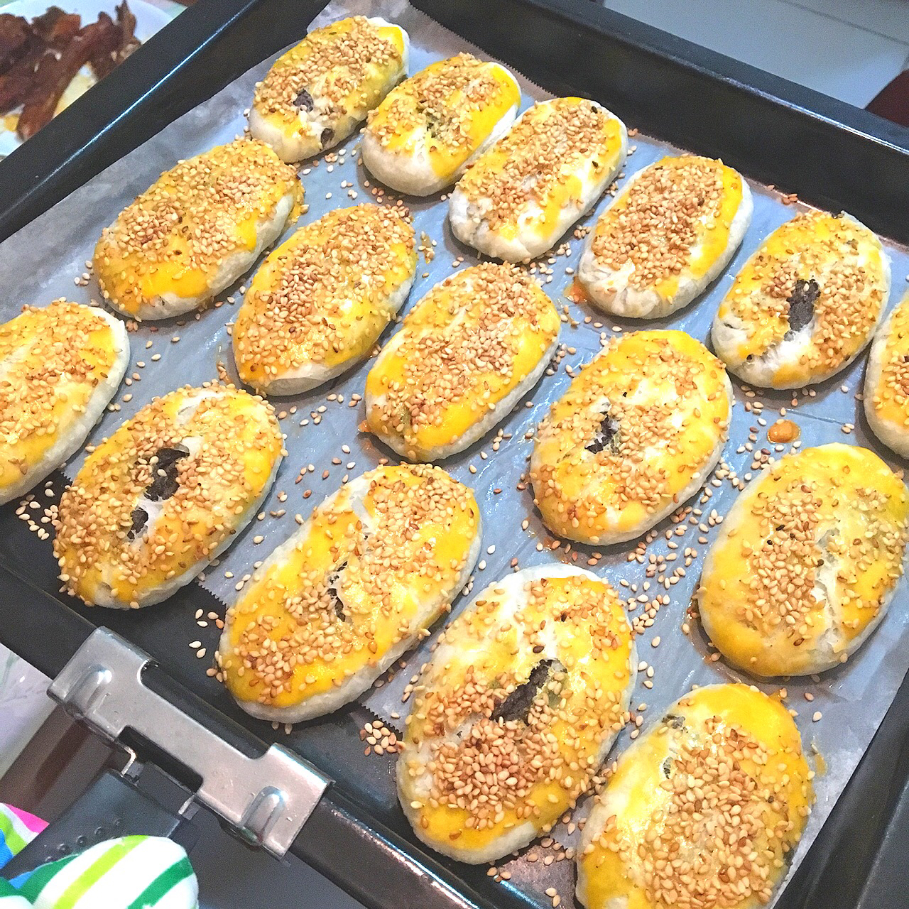 芝麻椒盐牛舌饼（北京小吃）