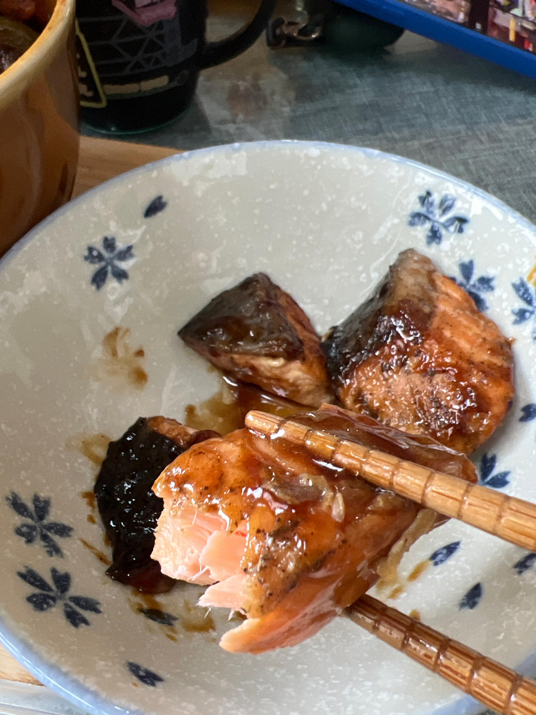 中式照烧三文鱼，即使全熟也好吃【喃猫料理日常】