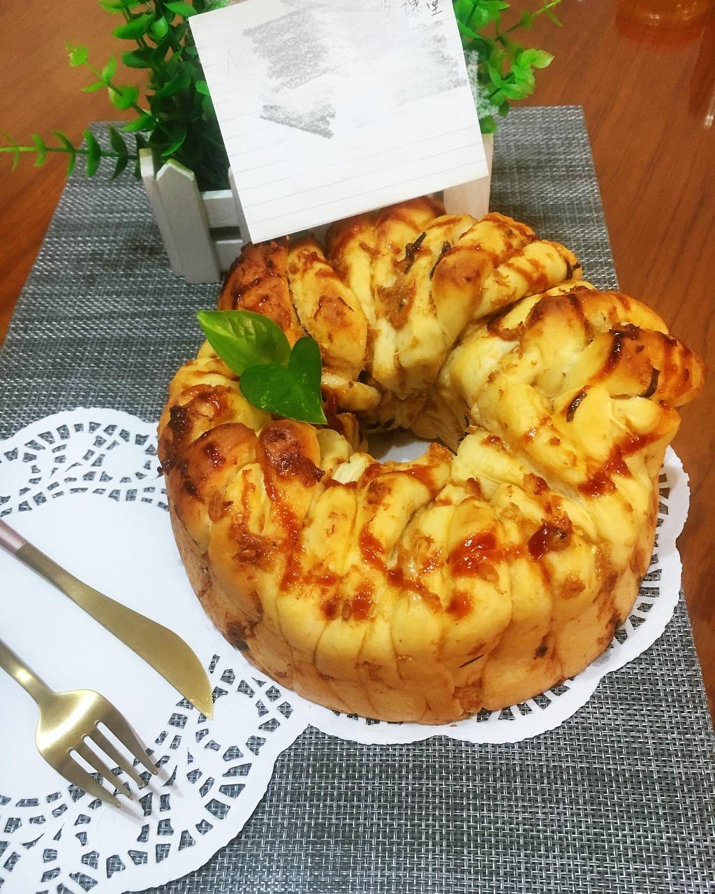 肉松手撕面包—超软会爆浆的面包哟