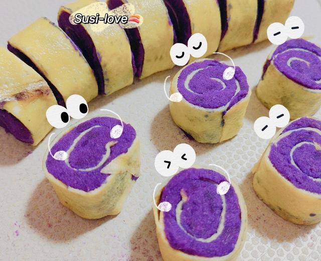 奶香紫薯鸡蛋卷