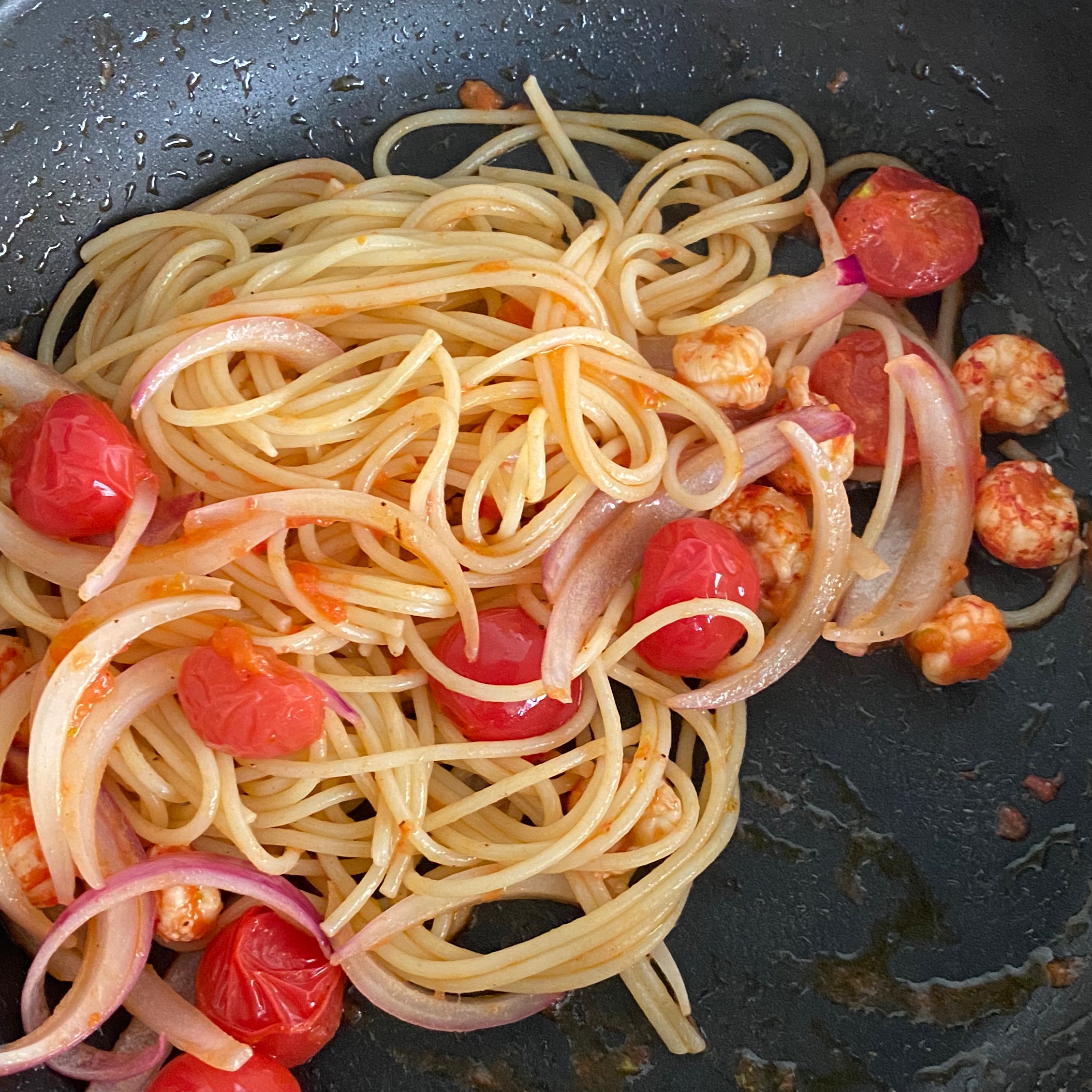 低脂食谱丨小龙虾番茄意面的做法 步骤9