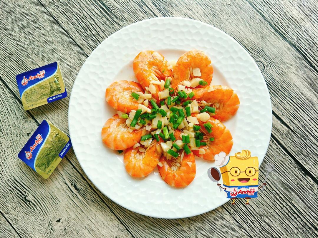 黄油蒜蓉煎大虾