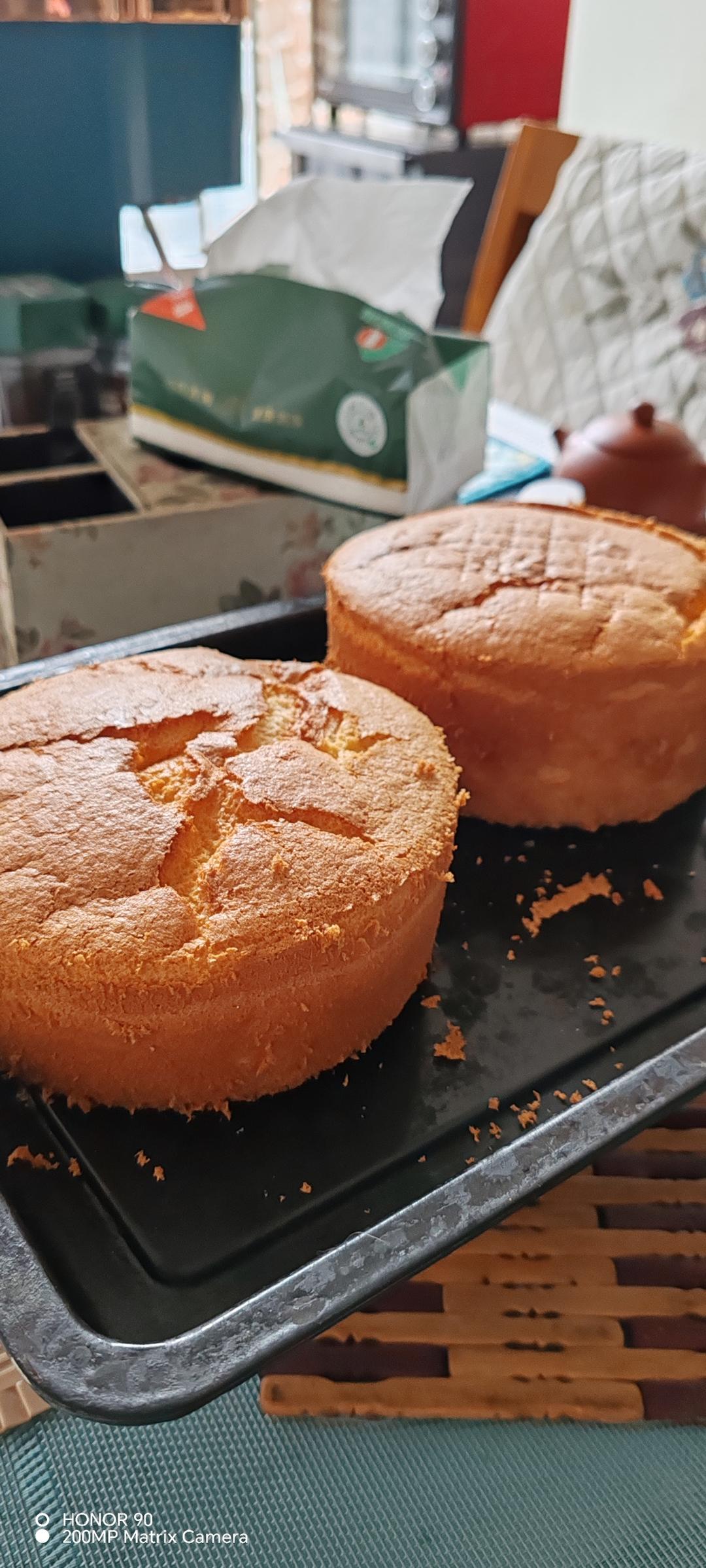 🍼好吃不胖—无油无水酸奶戚风蛋糕