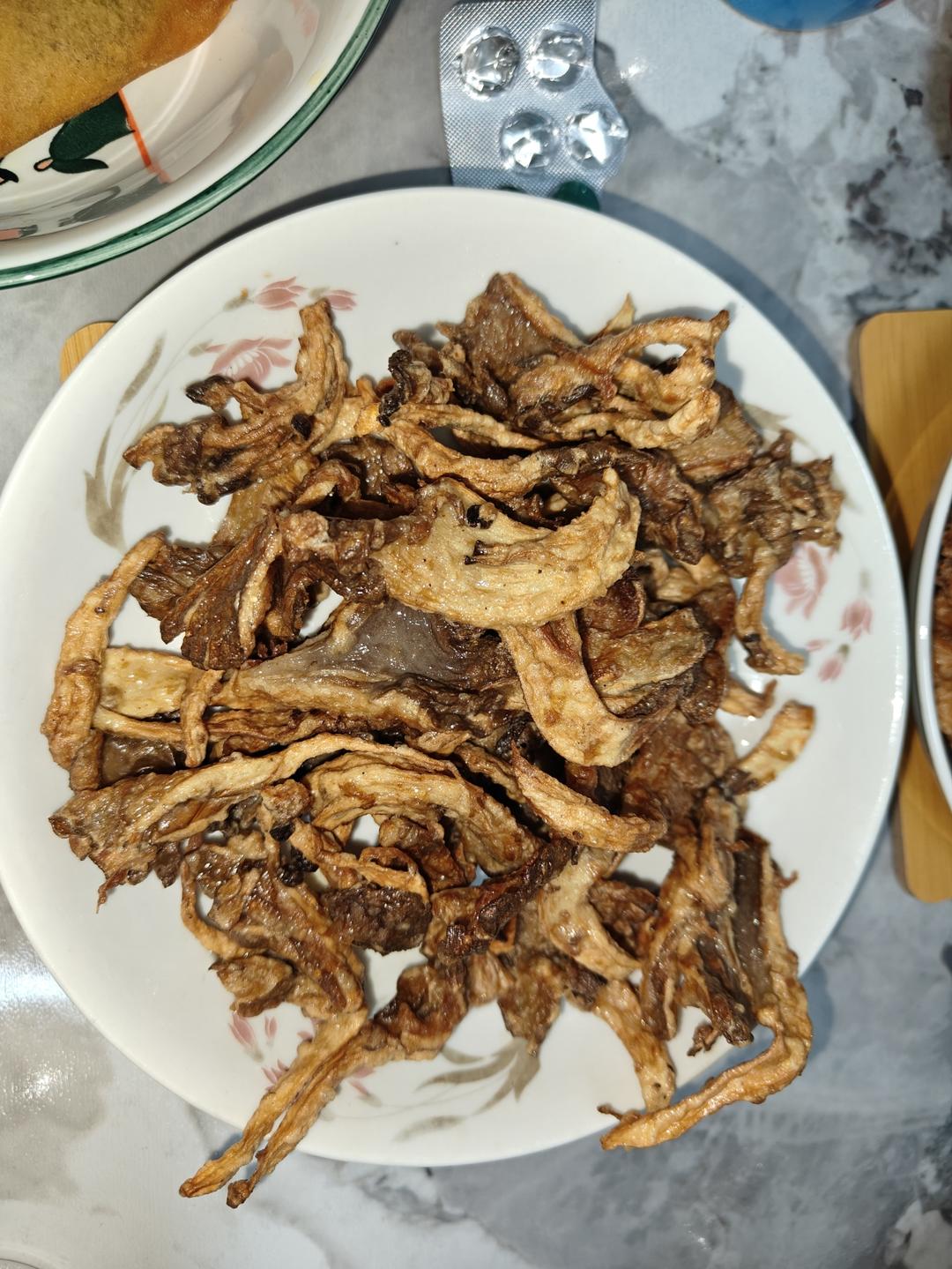 干炸鲜蘑